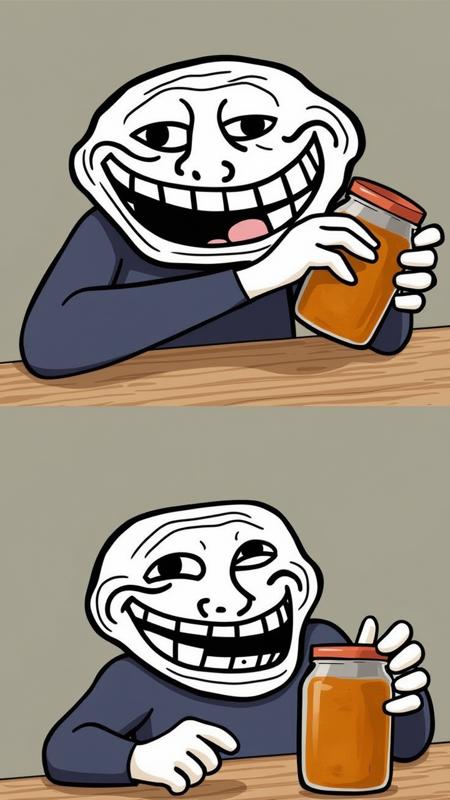 FLUX MEME Machine / FUUUU Rage - Trololo Troll Face / Weird Drawing/Sketch Filter