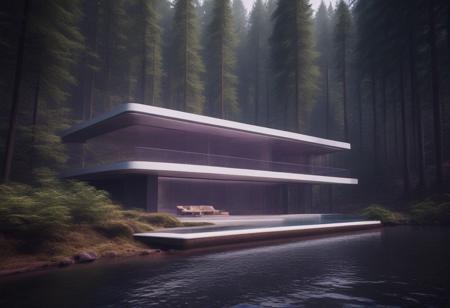 Futuristic Nature House Concept Art (VW Style)