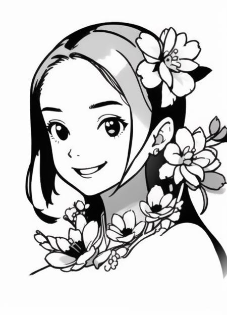 B&W minimal portrait/ Monochrome minimalist portrait/ 极简黑白头像/ 簡約黑白線畫肖像版本v1.0 (ID: 145371)