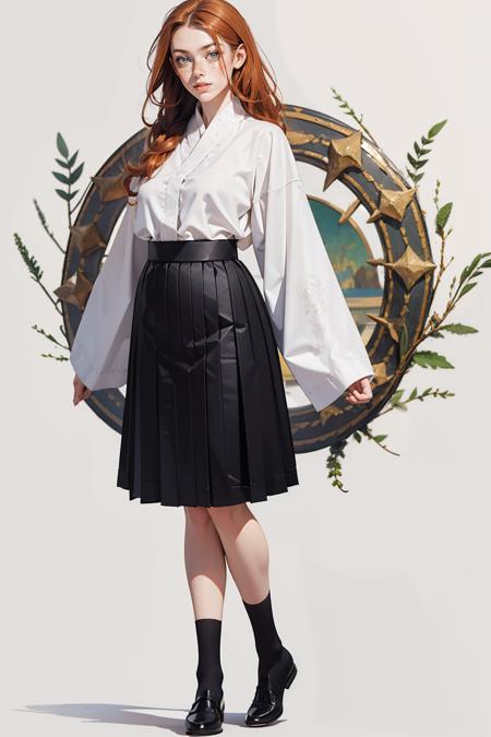 Everyday Ming-styled Women's Shirt & Horse Face Skirt