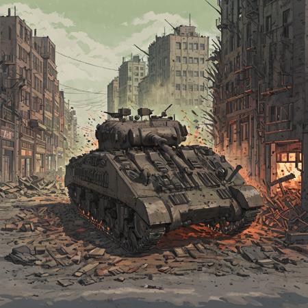Sherman Firefly Tank (SDXL)