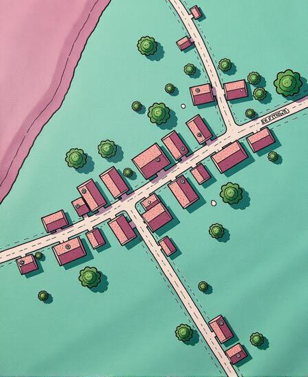 Envy Flux Fantasy Town Map 01 - Town and village maps for D&D and other RPGs