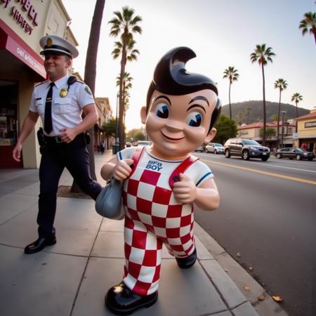 Bob The Big Boy mascot from Bob's Big Boy restaurants - FLUX LoRA