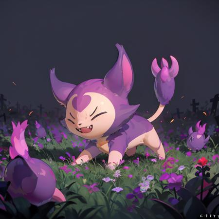 Shadow Skitty - Halloween Form (Fakemon) (Pokedex #0300)