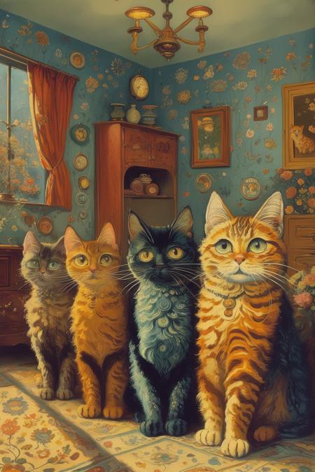 style of Louis Wain 120