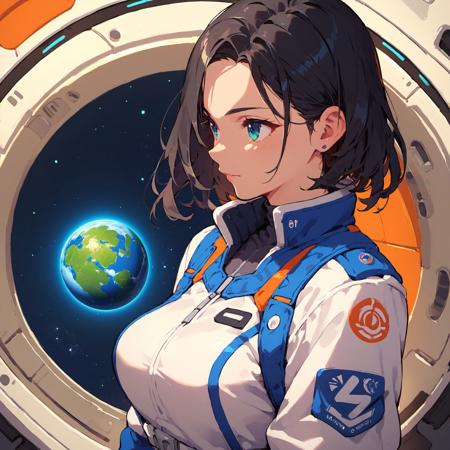 Space Pilot Woman Single Image Dataset LoRA
