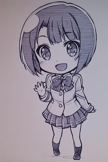 [illustrious XL] Sakino Shingetsu/さきの新月  传统黑白手绘画风- Artist Style