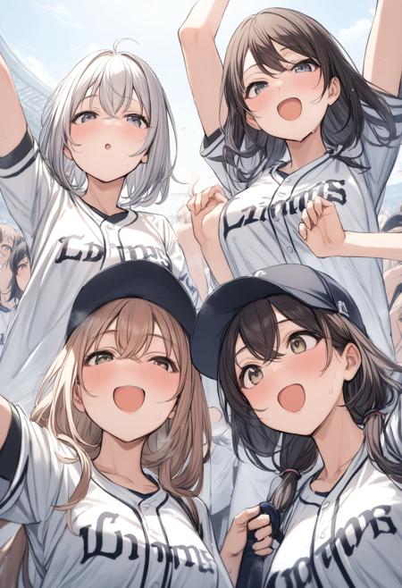 [SDXL&Pony]Saitama SEIBU Lions girl / 埼玉西武ライオンズ女子 / NPBユニフォーム
