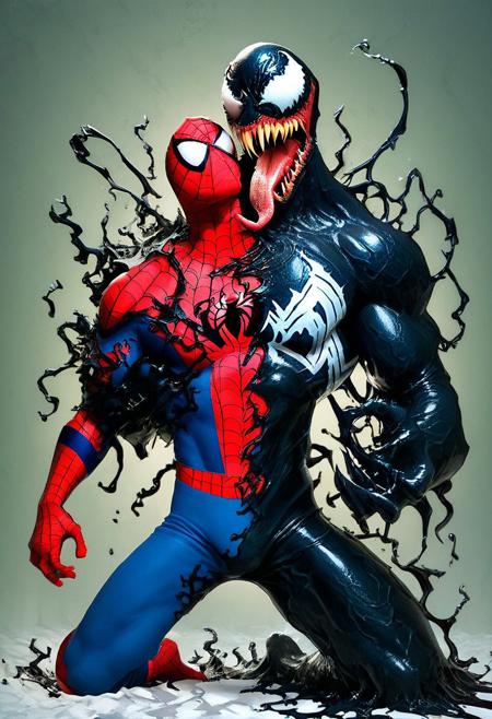 [Concept] Venom Assimilation/Transformation/Corruption - PDXL版本Pony 3.0 (ID: 629646)