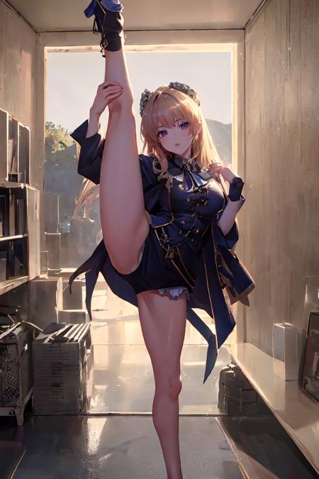 Standing split pose