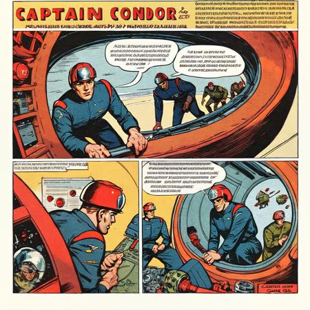 Captain Condor - Retro 50s Comic Style (Pony SDXL)