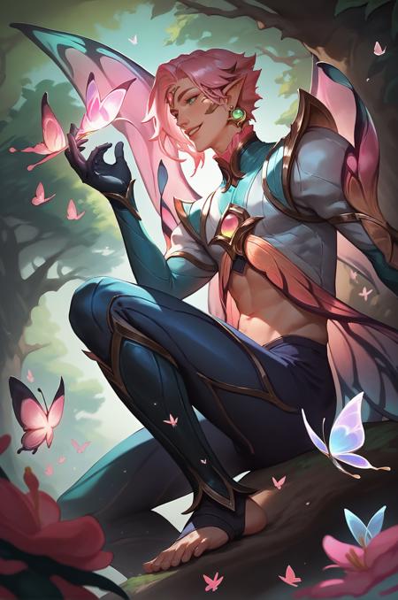 [PDXL] Ezreal Faerie Court Skin - League of Legends版本V1 (ID: 703575)
