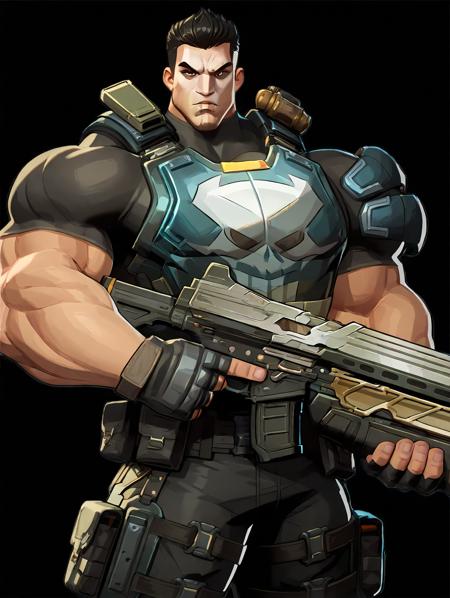 The Punisher | Marvel Rivals | Illustrious XL版本v1.0 (ID: 1186499)
