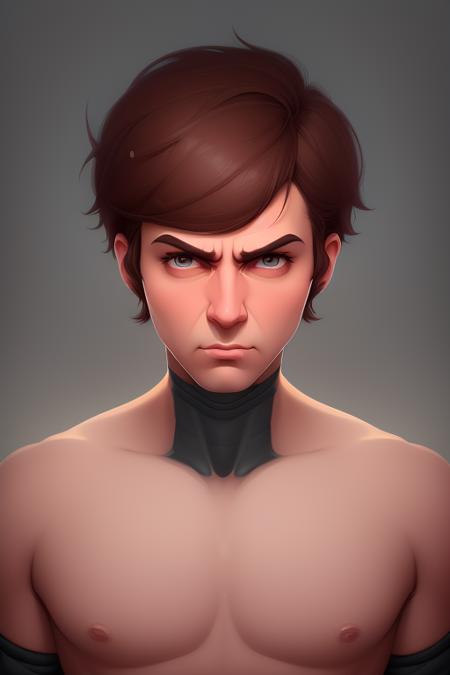 frowning