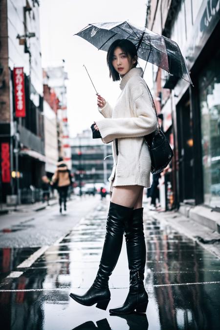 ZARA(like)-CowboyThighBoots 仿ZARA牛仔跟过膝靴