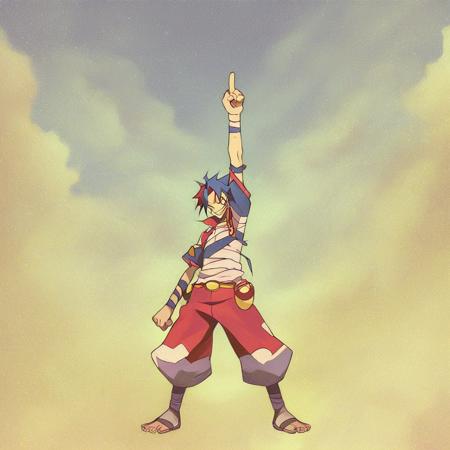 Finger to the sky