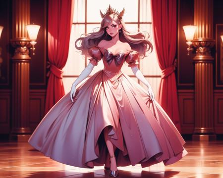 Off-Shoulder Satin Ballgown | The King and I