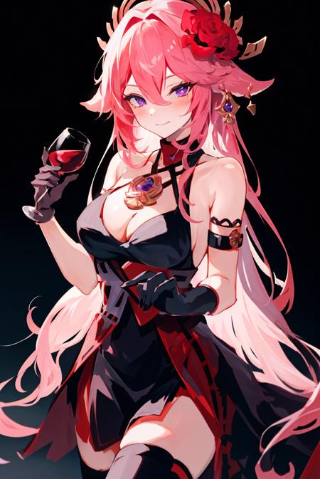 Yae Miko (Realistic + Anime) LoRA