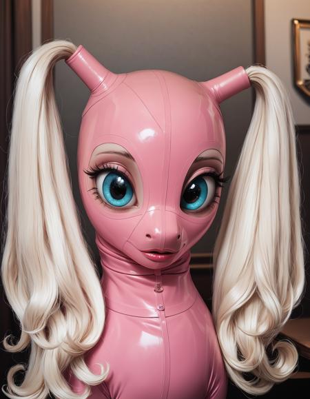 Latex Hood With Pigtails [Pony XL]