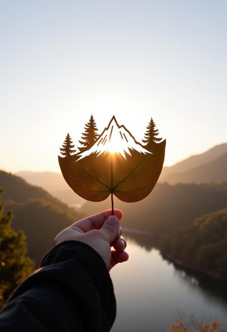 Leaf Carving Art FLUX