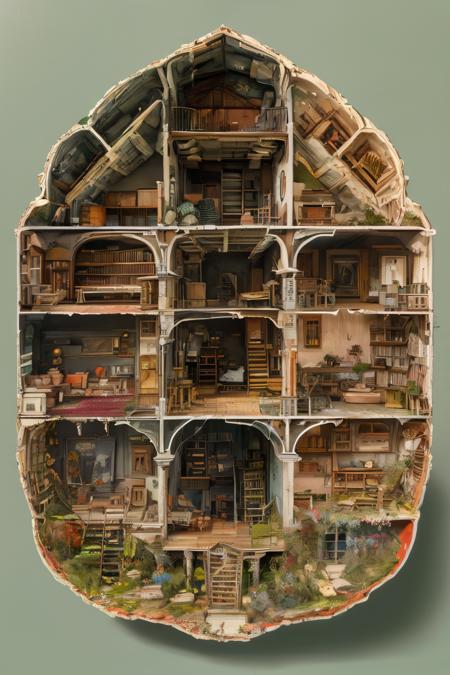 style of Cutaway view 242