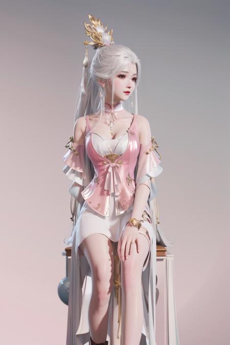 【Anime & 3D】yinziping-pink-Naraka_game_character 永劫无间-殷紫萍(粉)