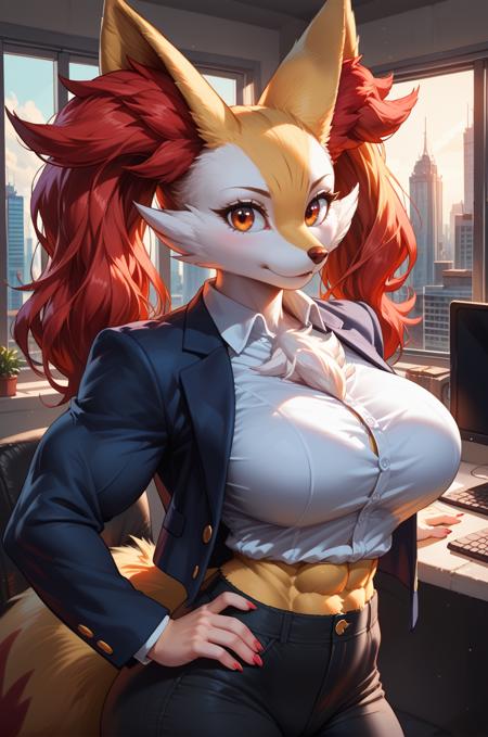 Delphox-Pokemon-(All Evolutions Included)-PonyXL版本BraxedPony (ID: 995978)