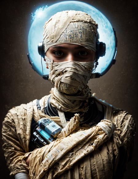 DonM - Mummy Style or wrapped clothing [SD1.5,SDXL]