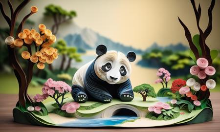 XL Realistic paper carving art style