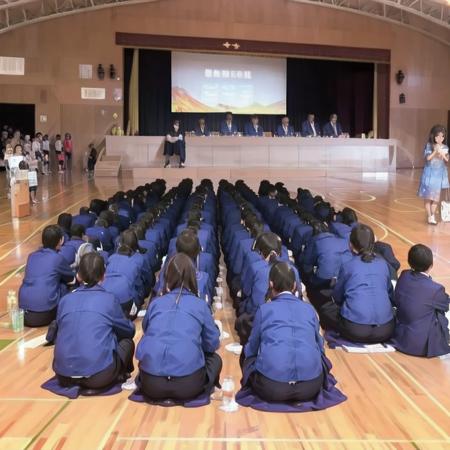 体育館 Japanese school gymnasium SD15