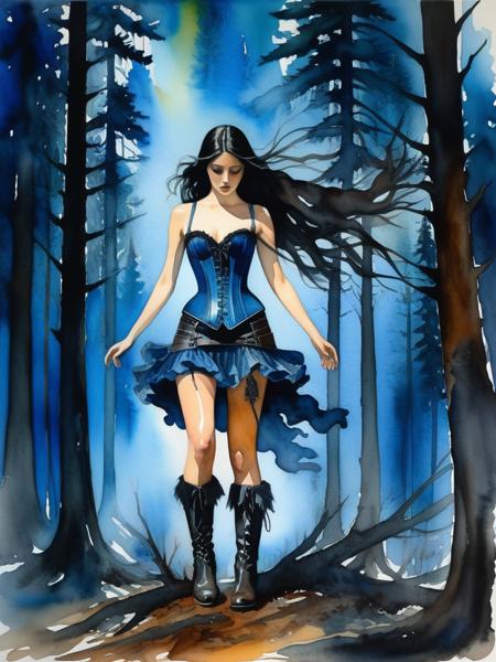 painting art Watercolor XL by Happy Ai/09/watercolor art/animation/anime/paintings/illustrations/水彩画/插画/动画/漫画/绘画/絵画/그림/