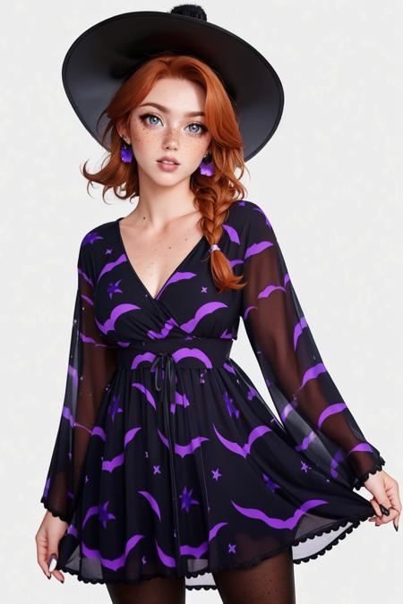 Witchy Purple and Black Dress