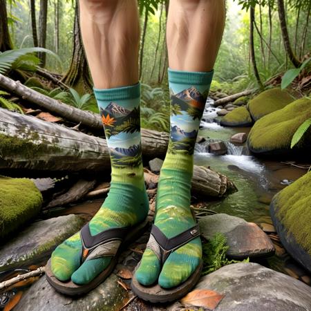 Flip Flops with Socks [SDXL]