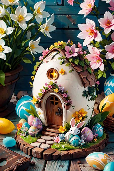 Easter Egg House [SDXL & SD1.5]