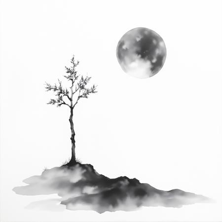 Zen Ink Wash Sumi-e (SDXL, Pony, Flux)