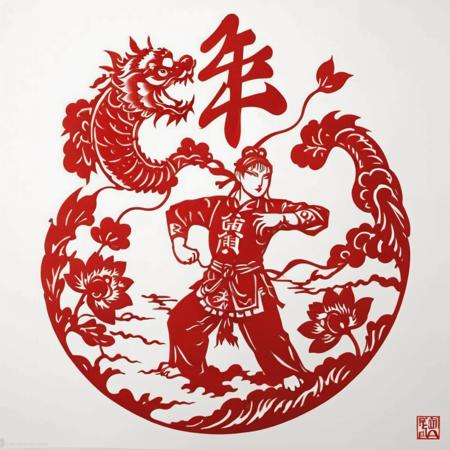 Chinese paper-cutting Style | SDXL