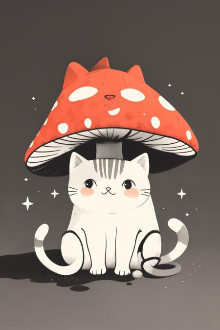 A strange combination of cat and mushroom - tangbohu 10
