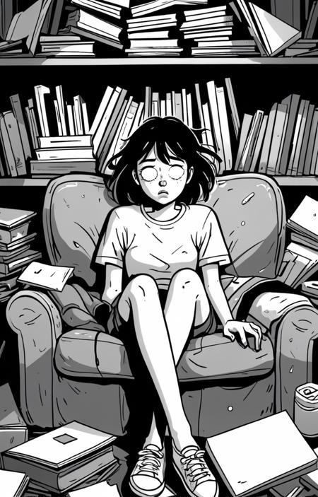 style of exhausted people [SDXL] 373