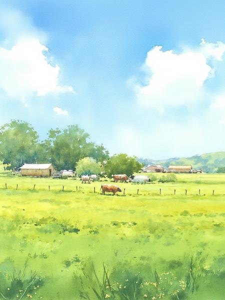 some watercolor 水彩画 FLUX版本FLUX (ID: 1138773)