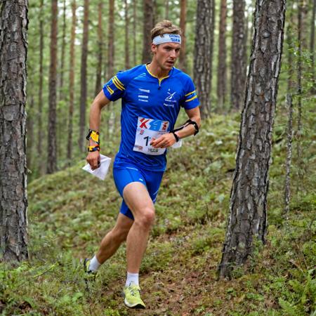 Orienteering runner