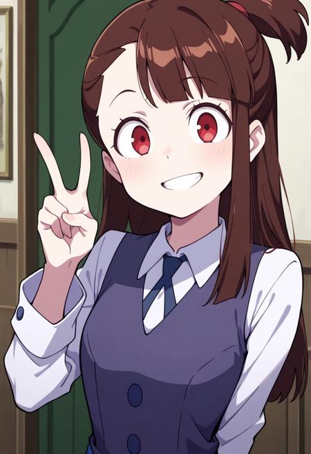 Atsuko Kagari - Little Witch Academia (Commission) - Pony + Illustrious
