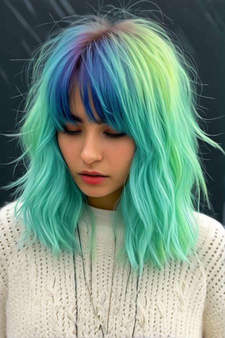 WolfCut - HairStyle [SD15, SDXL, PONY]