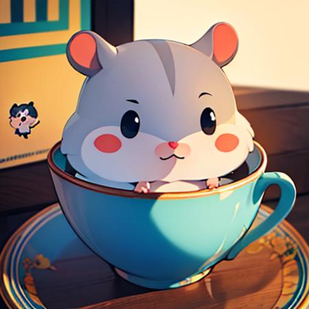 杯中的仓鼠（莫名成了可汗）hamster in cup