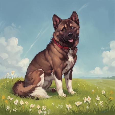 American Akita Pony