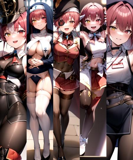 Houshou Marine (Hololive) all outfits 4+4版本special-edition-v1 (ID: 52110)