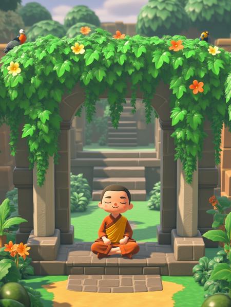 【Game Assets】 Cartoon-style 3D isometric background assets for small games FLUX