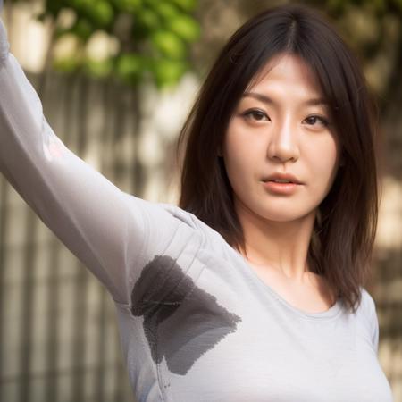 underarm perspiration腋下流汗