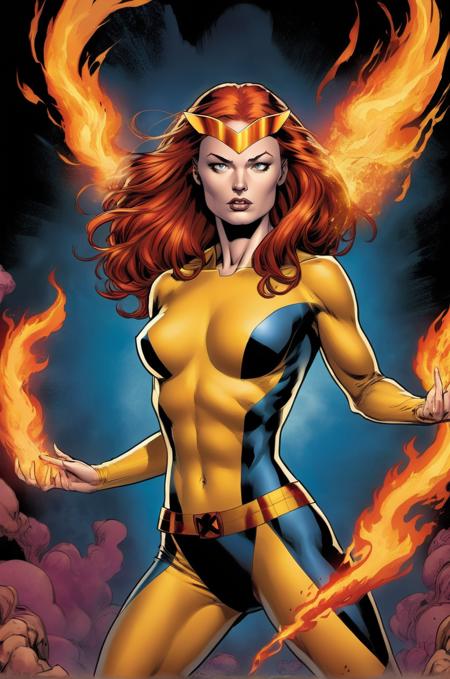 SDXL Marvel Jean Grey