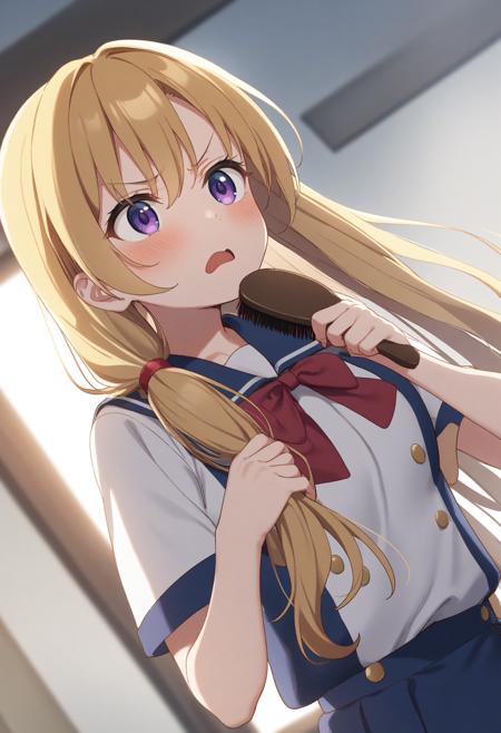 [SDXL&Pony] brushing hair / brushing own hair / 髪を梳かす / ブラッシング