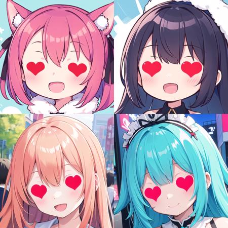 Heart shaped eyes / ハート眼版本v1.00 (ID: 152328)
